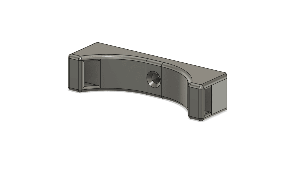 Under desk Velcro Bracket - Cable Management 3d model