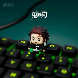Tanjiro Demon Slayer Keycap β Anime Artisan Keycap STL for Mechanical Keyboard (Cherry MX Compatible 3d model