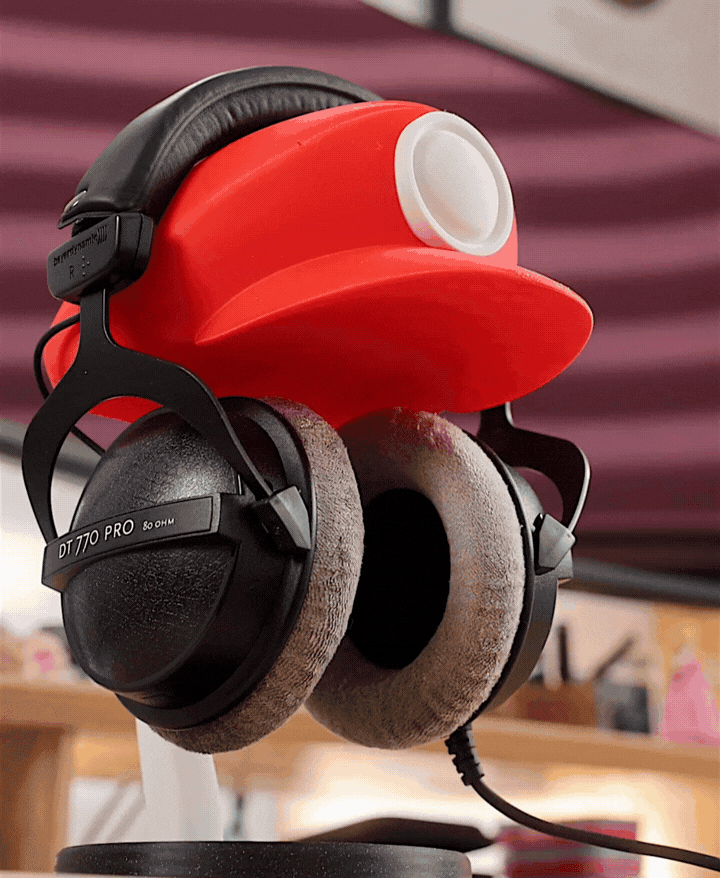 Plumber Cap Headphone Stand 3d model