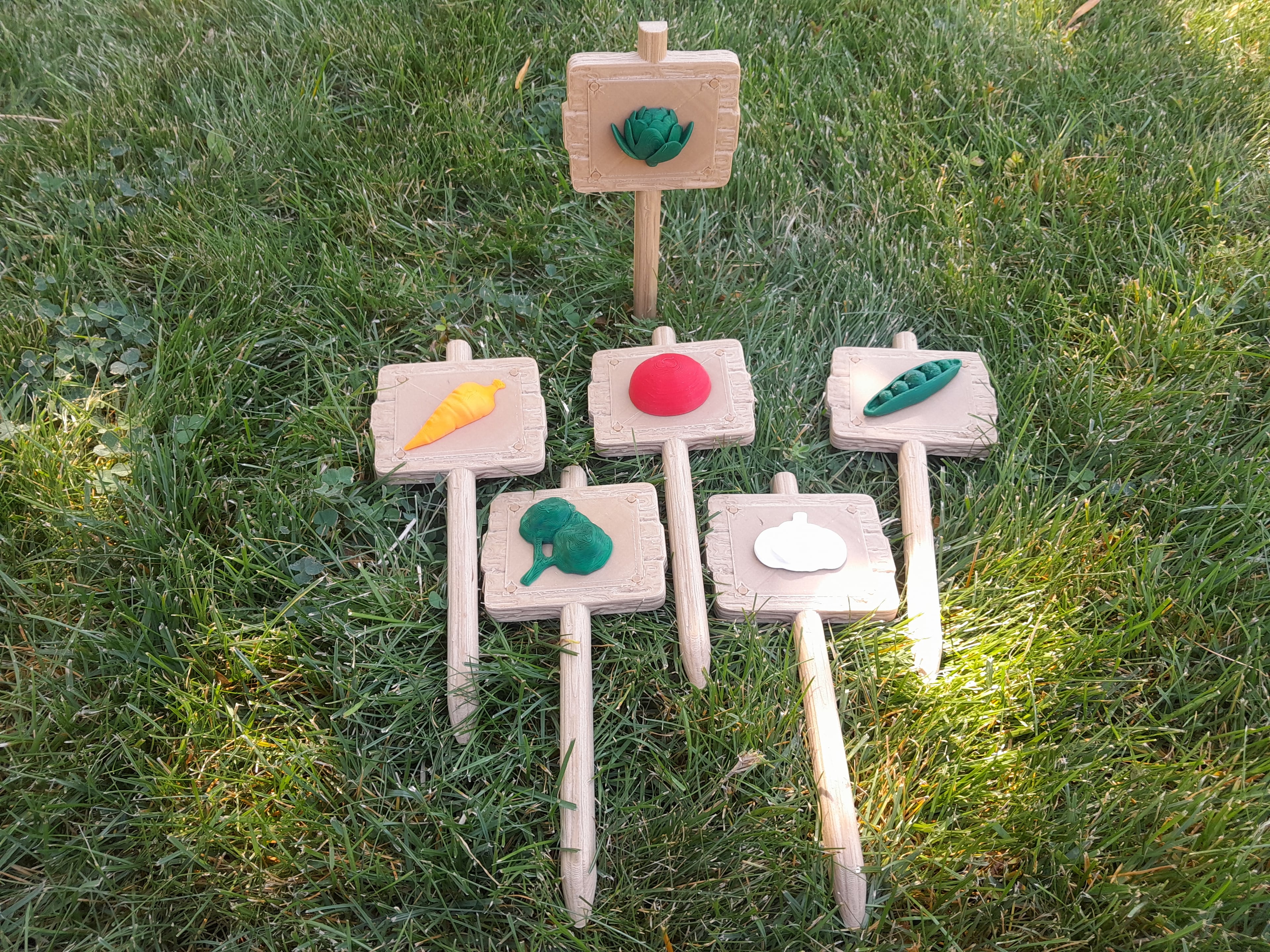 Garden Sign and Attachments 3d model