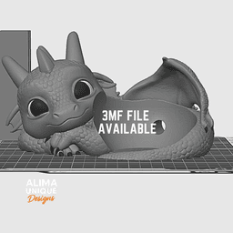 Relaxing Baby Dragon suitable for Alexa Echo Dot 5 3d model