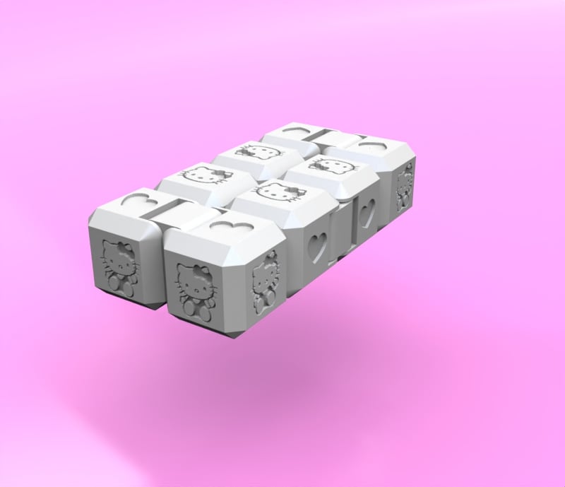 Infinity cube Hello Kitty - Rox3D.stl 3d model