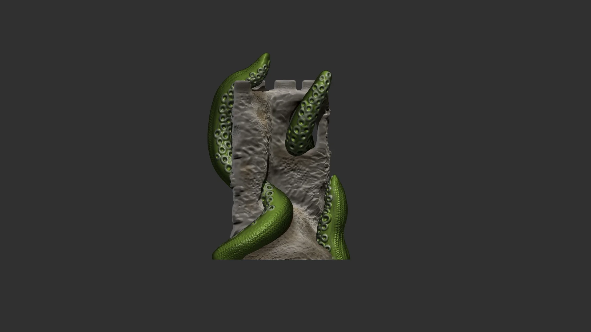 Kraken Castle Desk Light 3d model