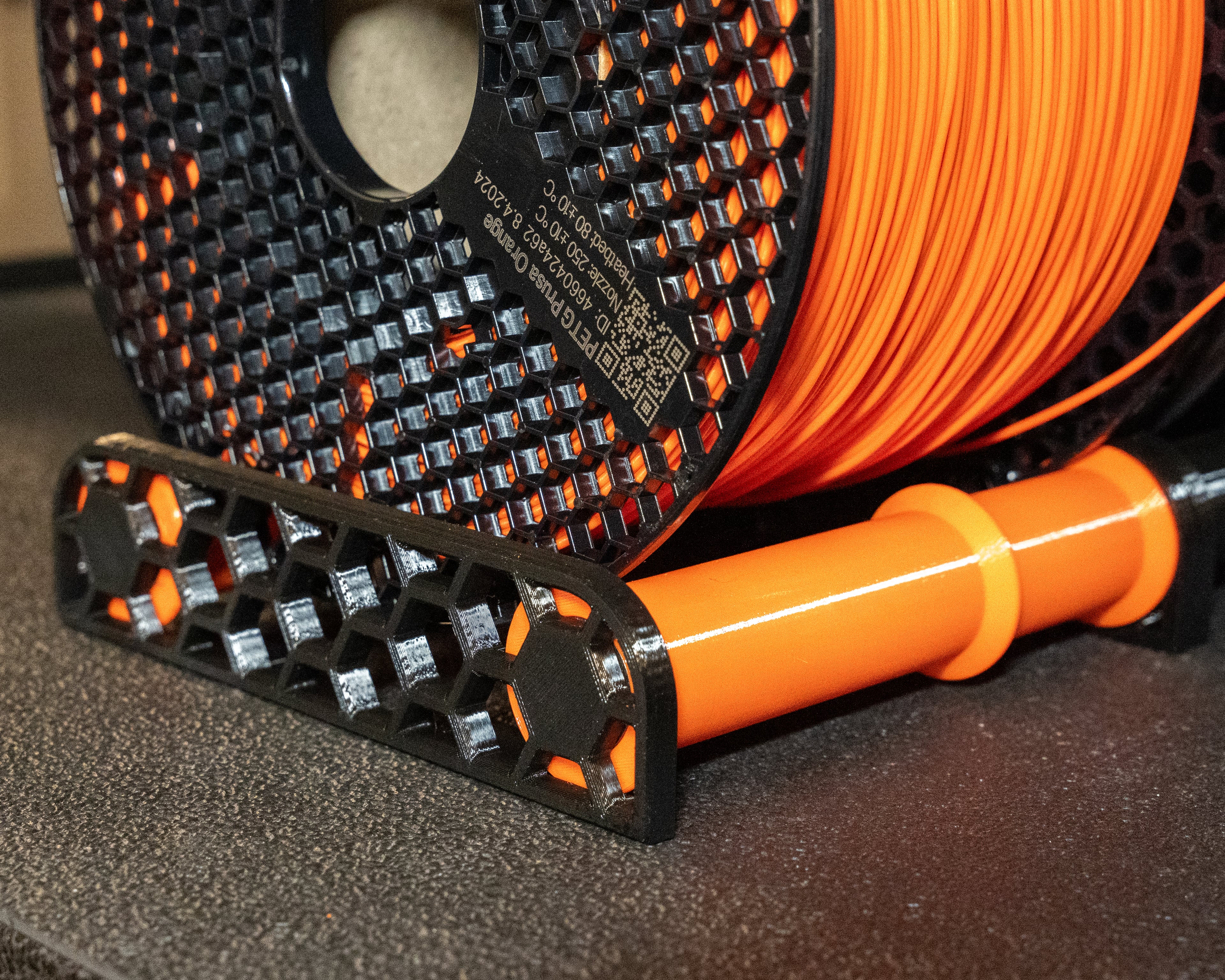 Another WIDE filament spool roller/holder 3d model