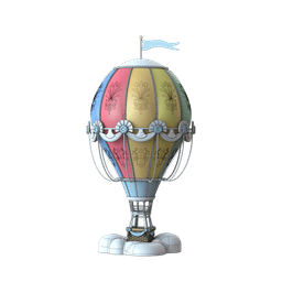 Hot Air Balloon (Bundle) Standard Size 3d model