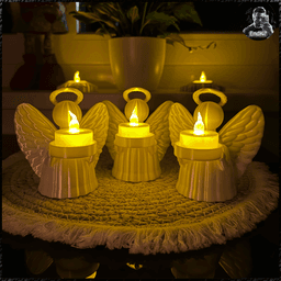 Angel Tealights 2 3d model
