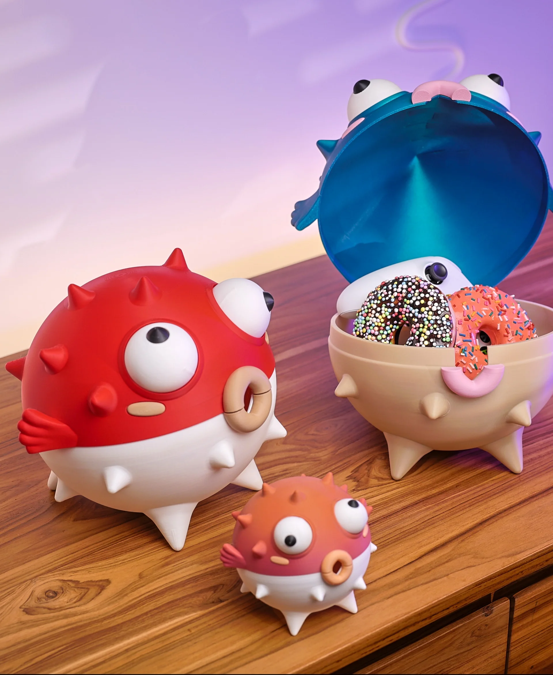Puffer Fish Box 3d model
