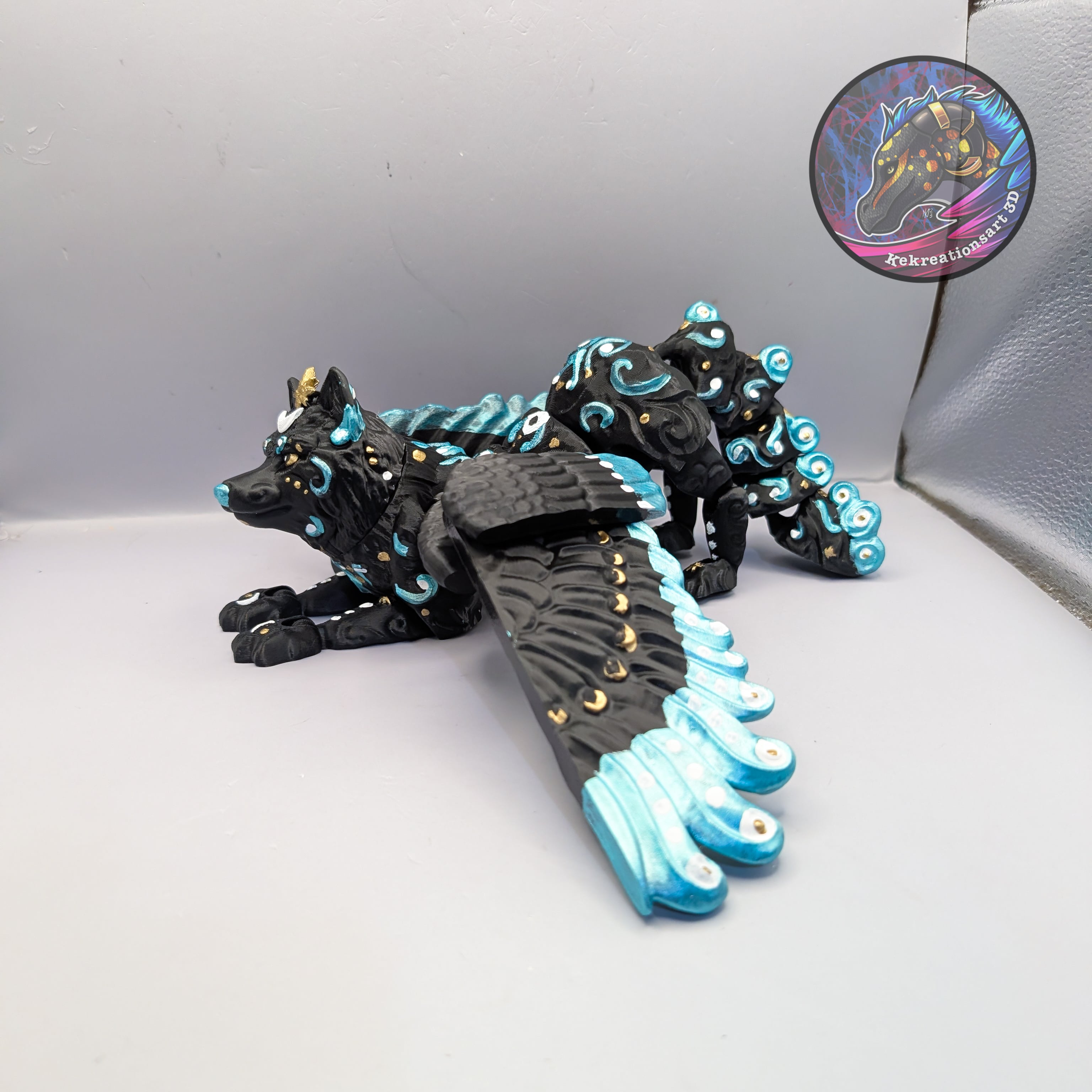 Flexi celestial wolf 3d model