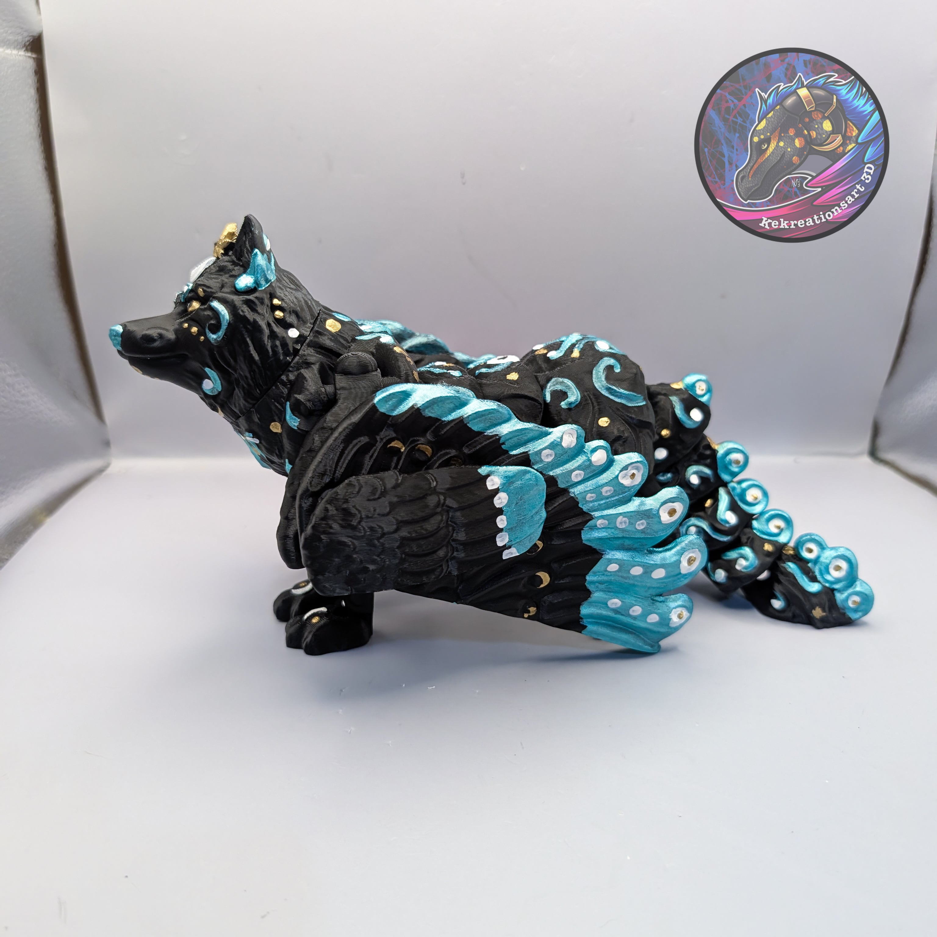 Flexi celestial wolf 3d model
