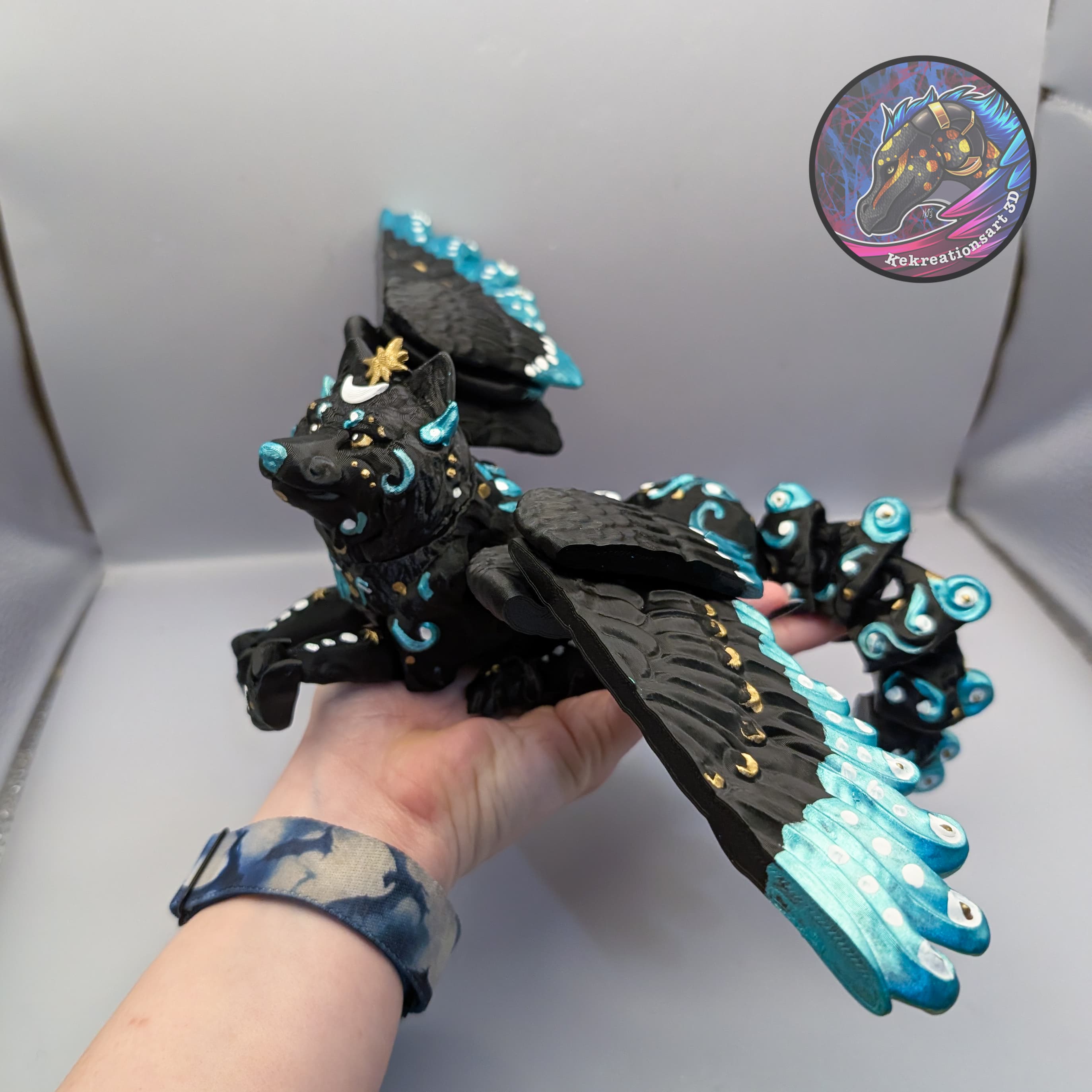 Flexi celestial wolf 3d model