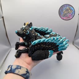Flexi celestial wolf 3d model