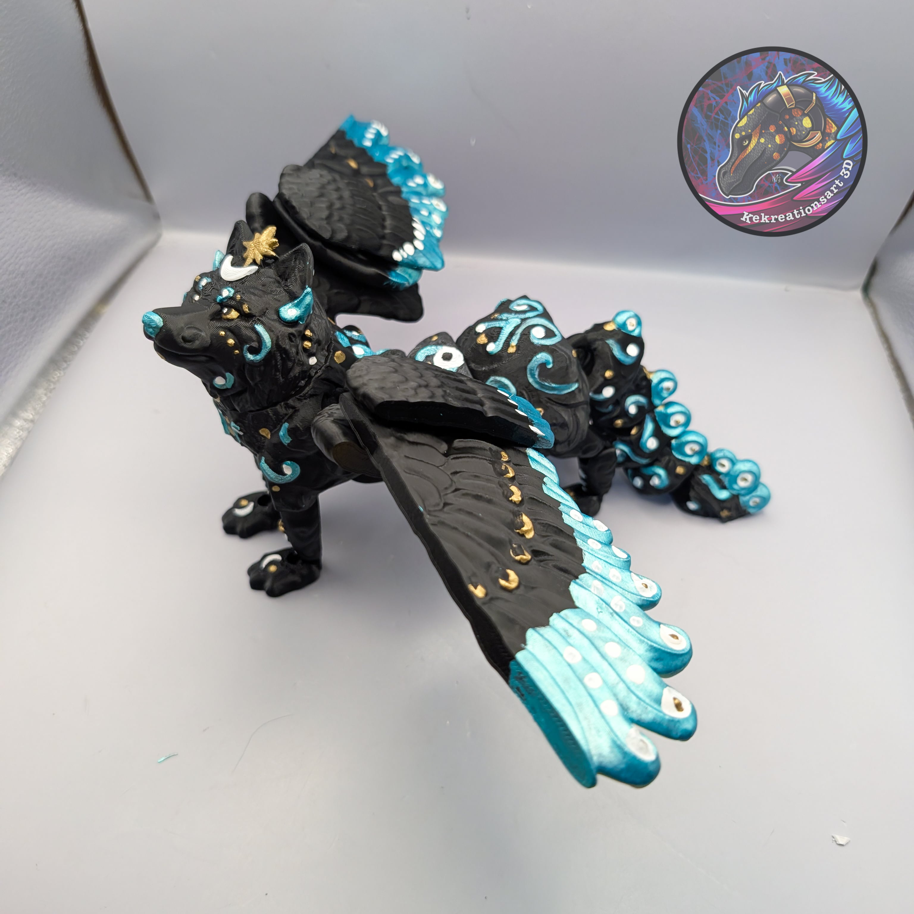Flexi celestial wolf 3d model