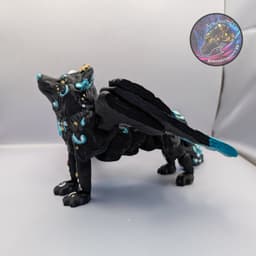 Flexi celestial wolf 3d model