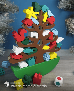 Christmas Tree Balance Stacking Game 3d model