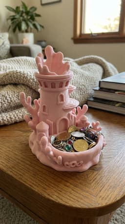 Coral Tower - Jewelry Tray & Catchall 3d model