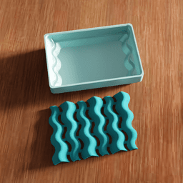 Self-Draining Bar Soap Dish and Saver Tray 3d model