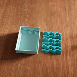 Self-Draining Bar Soap Dish and Saver Tray 3d model