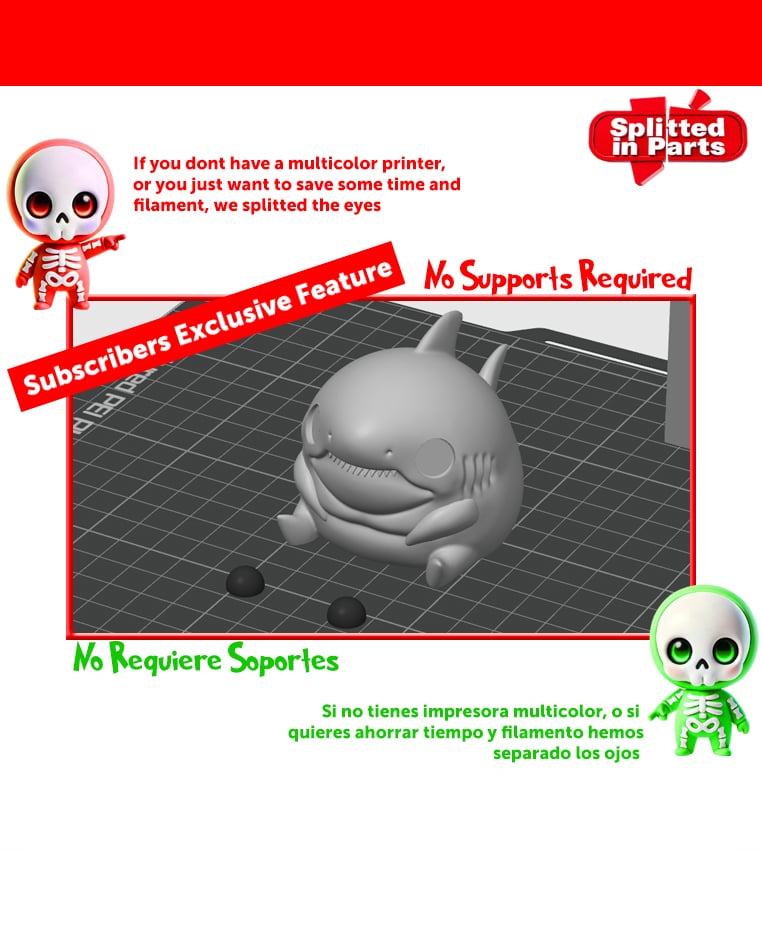 Chunky Shark. 3d model