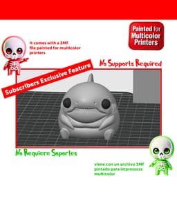 Chunky Shark. 3d model