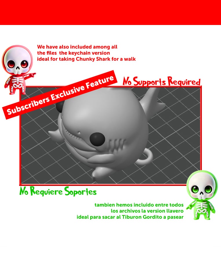 Chunky Shark. 3d model