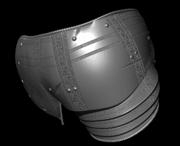 PAULDRON LORDS OF THE FALLEN DAMASCENED – DARK CRUSADER FAN ART STL 3d model