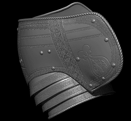 PAULDRON LORDS OF THE FALLEN DAMASCENED – DARK CRUSADER FAN ART STL 3d model