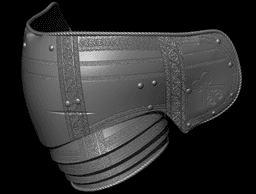 PAULDRON LORDS OF THE FALLEN DAMASCENED – DARK CRUSADER FAN ART STL 3d model