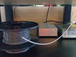Ikea Lack Table - Through feed filament guide 3d model