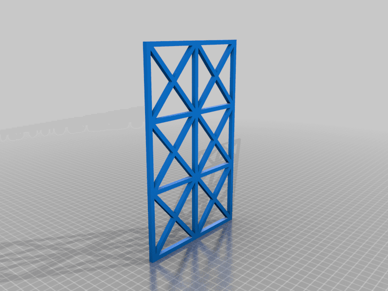 Cross Style Trellis with FreeCAD Project Source 3d model