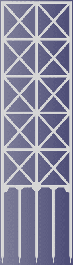 Cross Style Trellis with FreeCAD Project Source 3d model