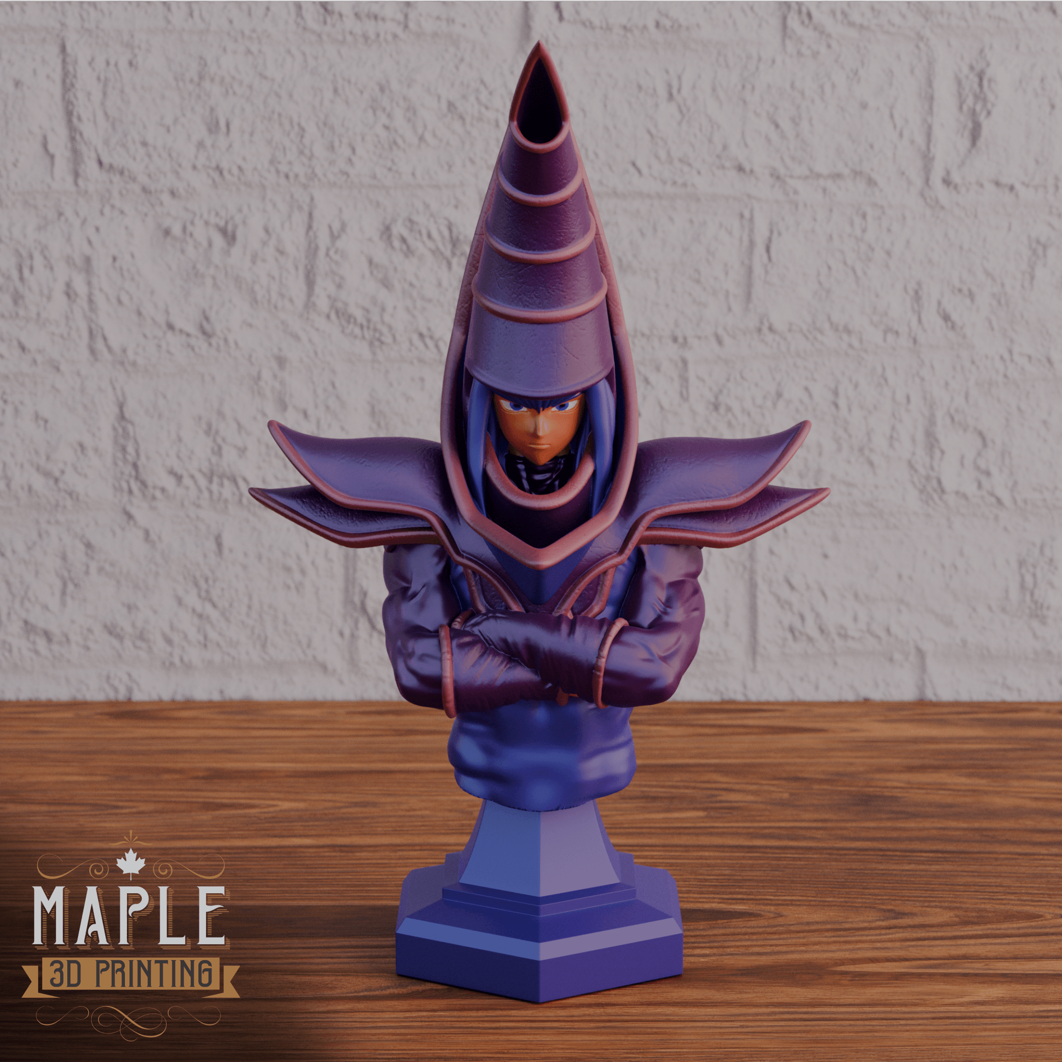 Dark Magician Bust - YuGiOh 3d model