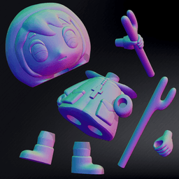 Luce The Vatican Mascot, Lux The lightsworn + / 3MF Multicolor Files For AMS included ) 3d model