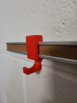 Bulletin Bar Coat/ Backpack Hanger 3d model