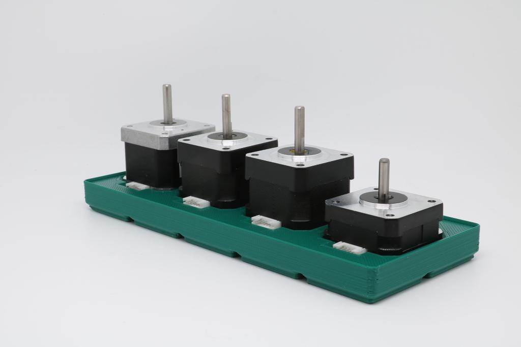 Gridfinity - 42mm Stepper Motor Holder  7 sizes + Parameteric Fusion File 3d model