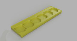 Gridfinity - 42mm Stepper Motor Holder 7 sizes + Parameteric Fusion File 3d model