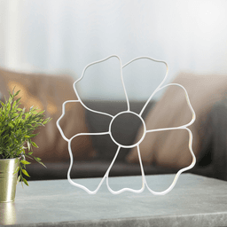 Flower Line Art, Modern, Minimalist 3d model