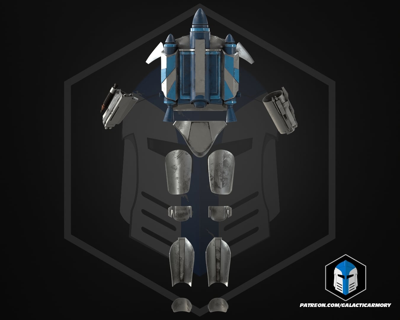 Jango Fett Armor - 3D Print Files 3d model