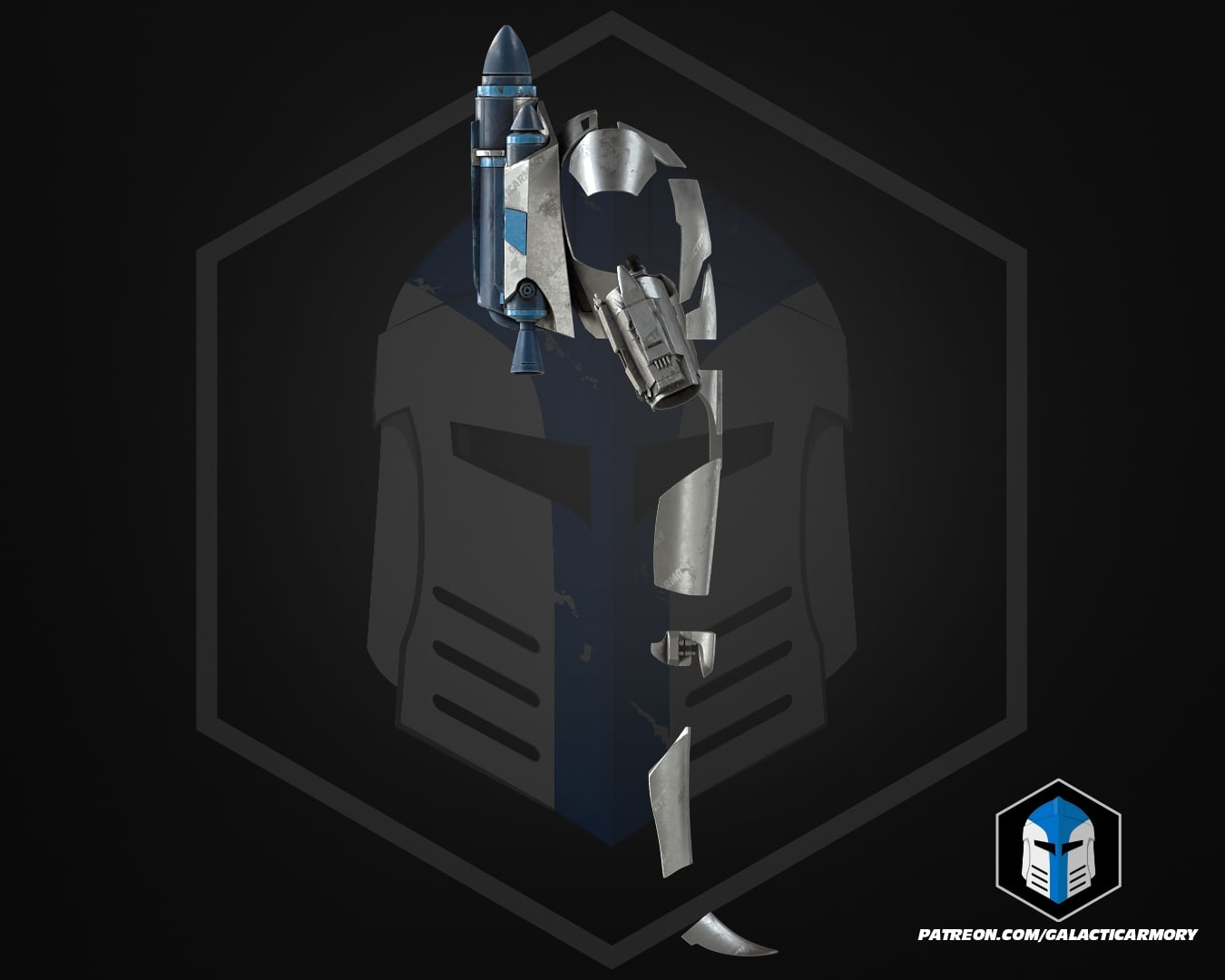 Jango Fett Armor - 3D Print Files 3d model