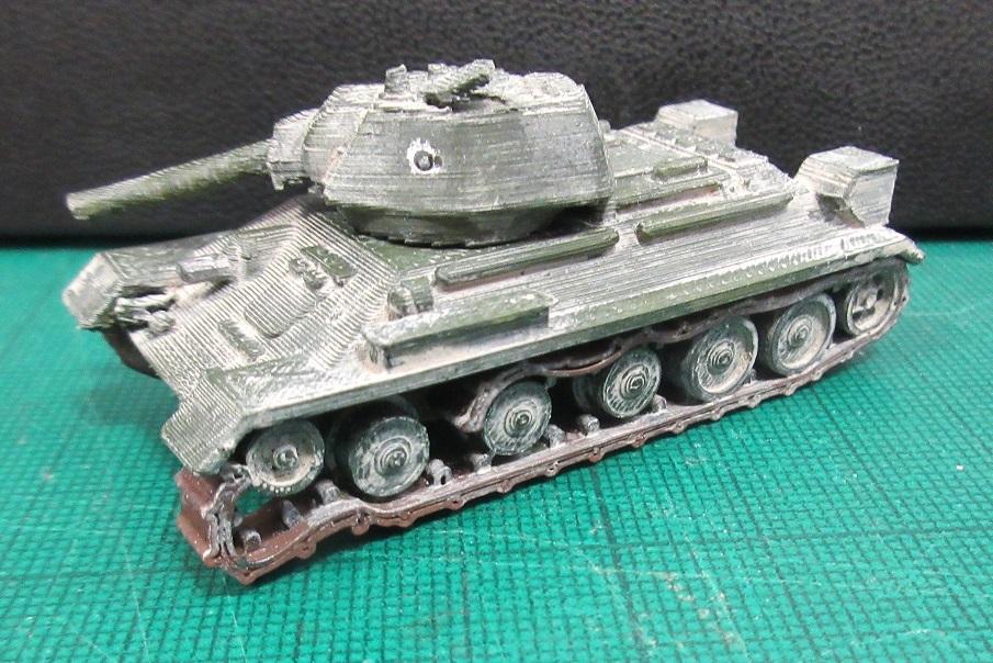 T34 Damaged 1/100 scale 3d model