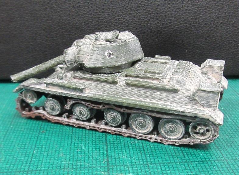 T34 Damaged 1/100 scale 3d model