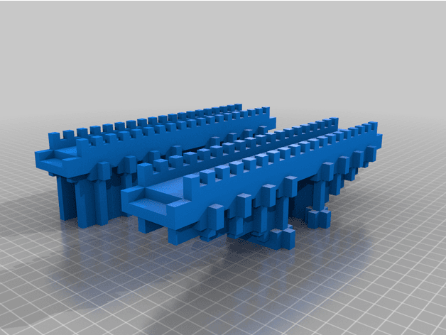 Minecraft Bridge II 3d model