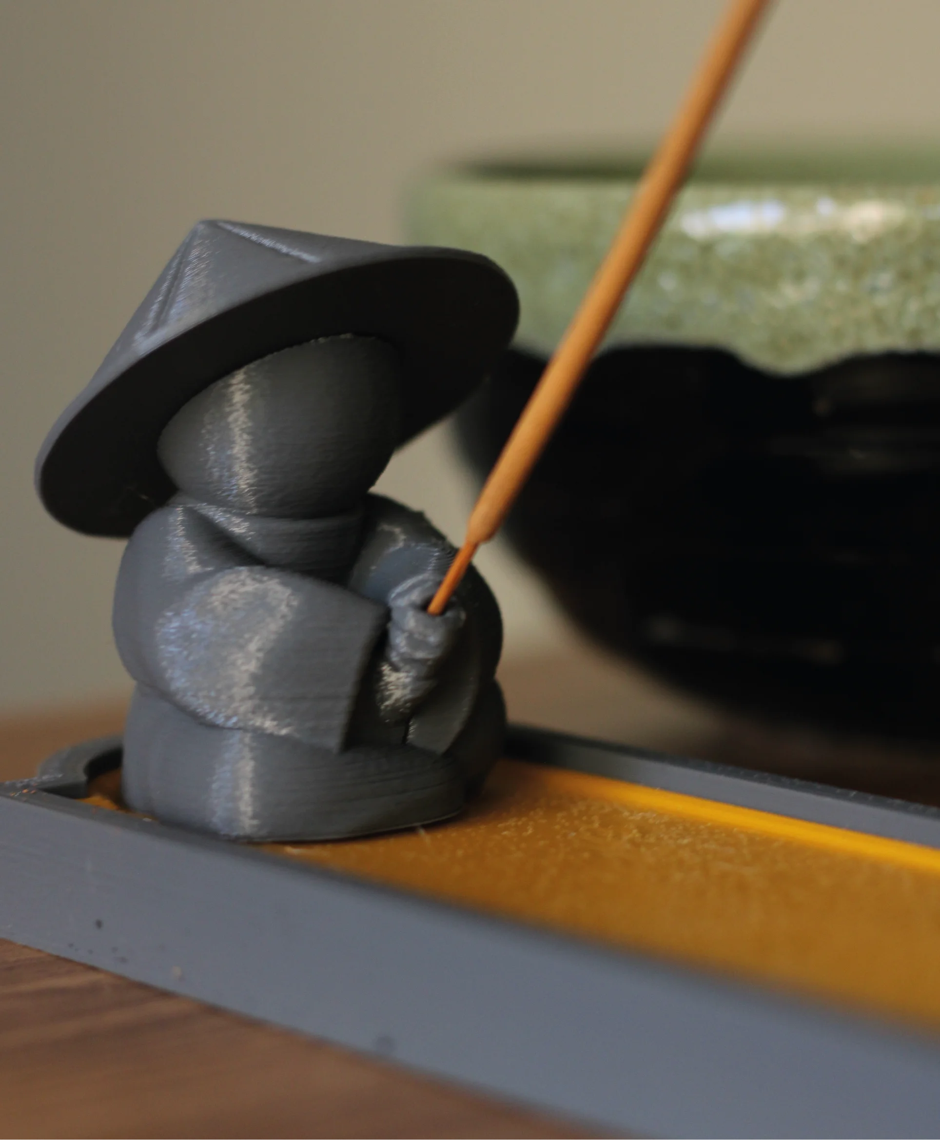 Asian Fisherman - Incense Holder 3d model