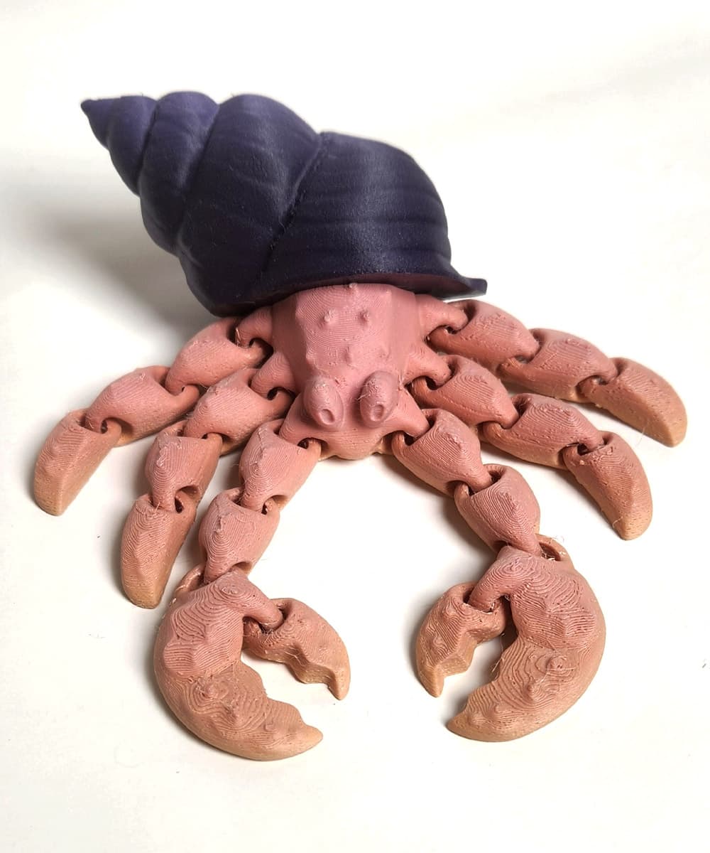 Articulated Crab in Shell 3d model
