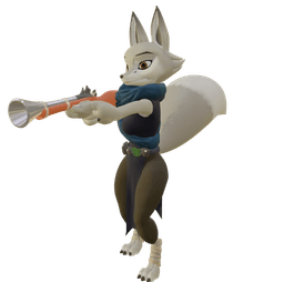 Fox Girl with Blunderbuss 3d model