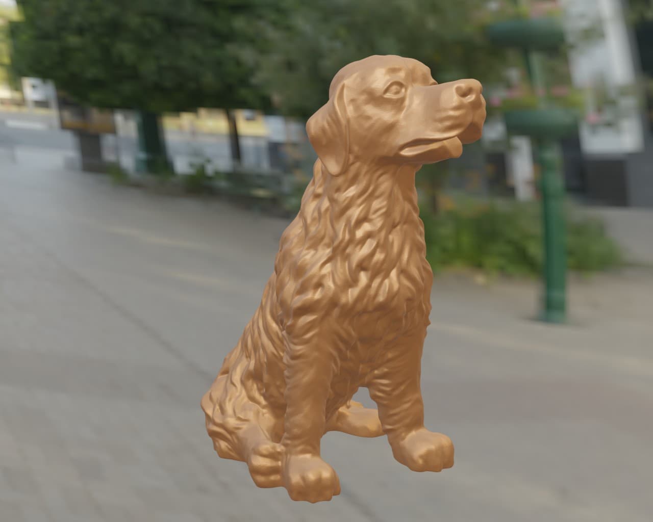Golden retriever 3d model