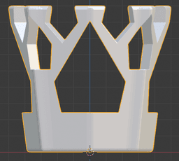 Crenelated Pen Cup 3d model