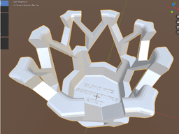 Crenelated Pen Cup 3d model