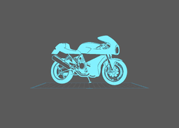Ducati - 900 SS Wall Art 3d model