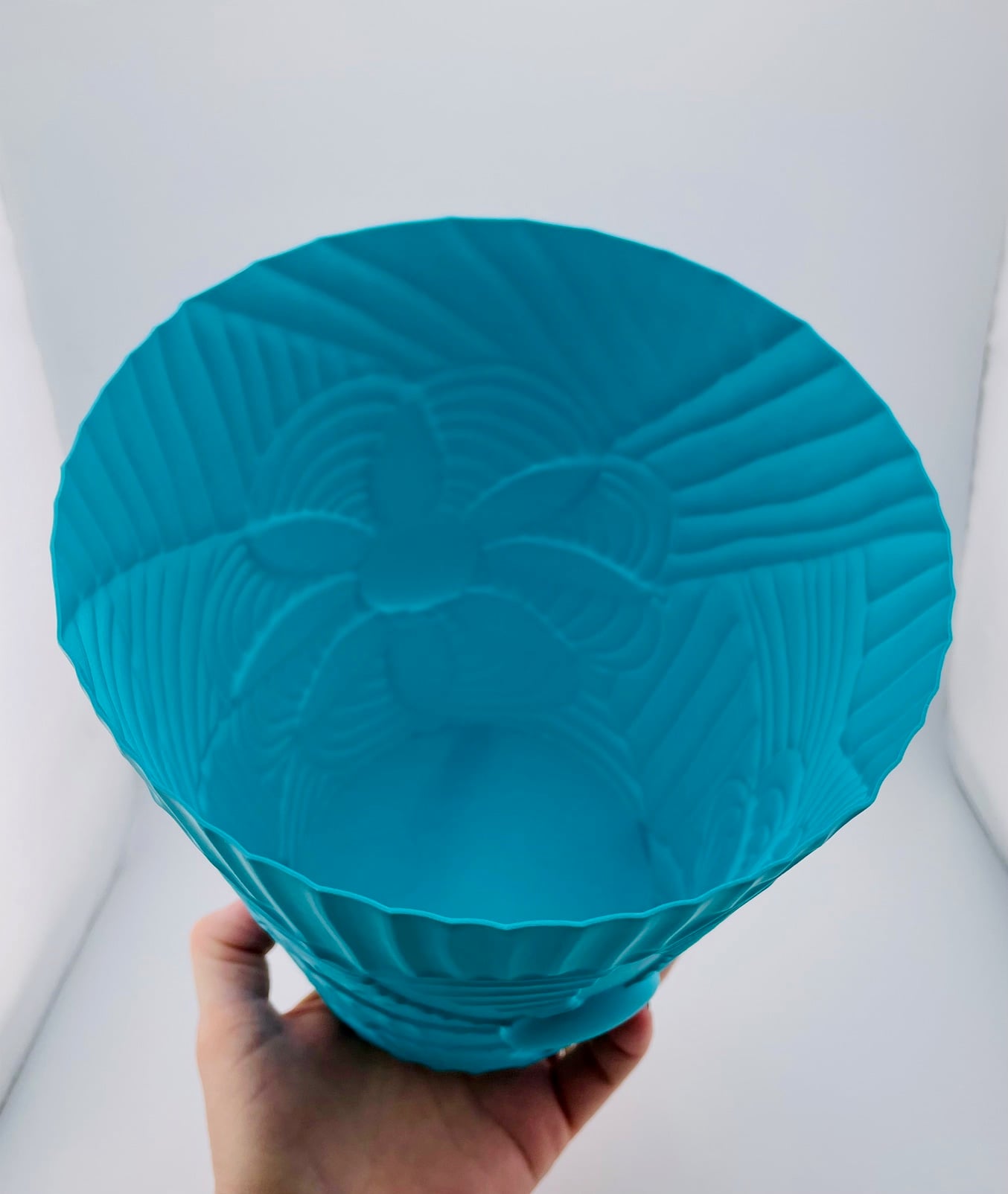 Patchwork 8 Petal Waste Basket 3d model