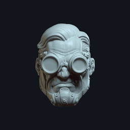 Dex v3 Action Figure Head 3d model